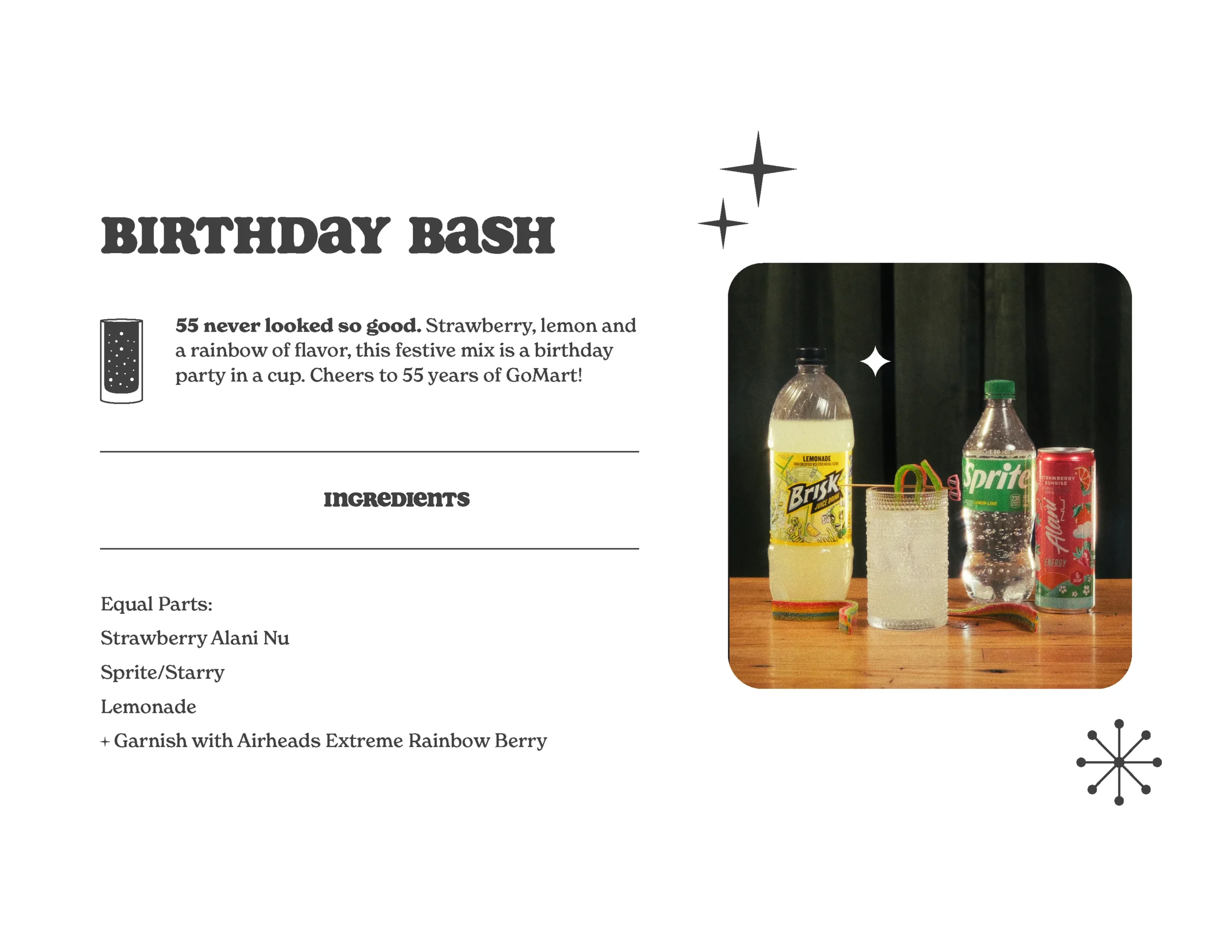 GoMart's Groovy Gulps recipes