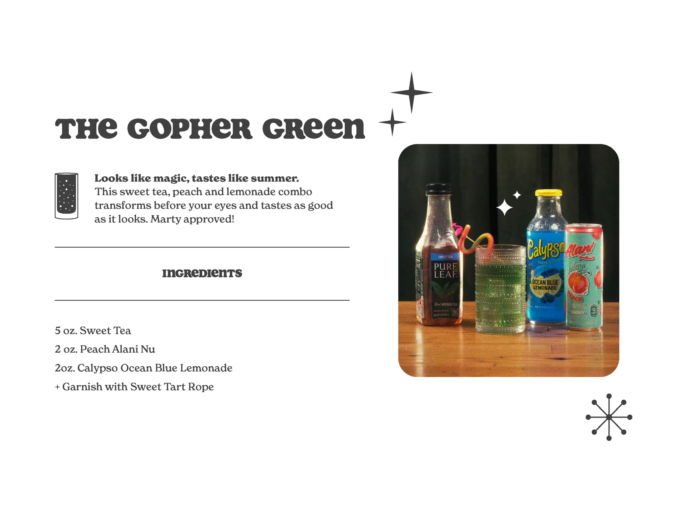 GoMart's Groovy Gulps recipes