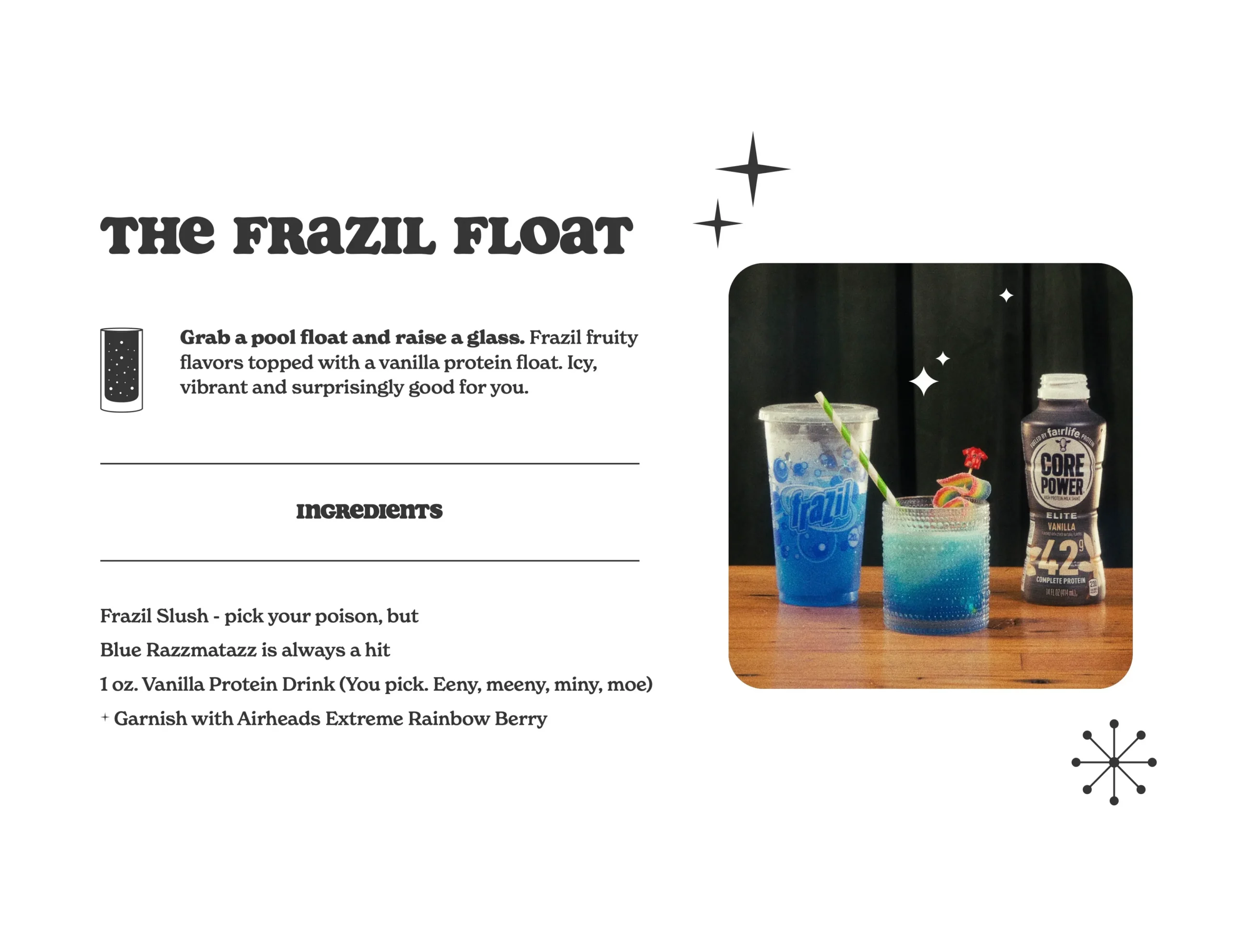 GoMart's Groovy Gulps recipes